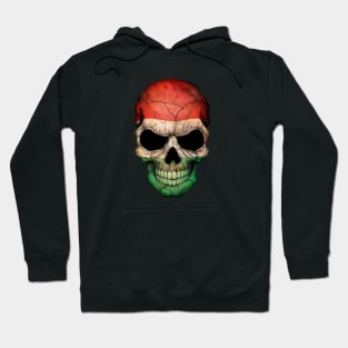 Hungarian Flag Skull Hoodie